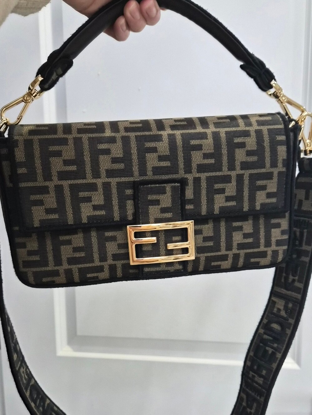FENDI Zucca Print Medium Baguette